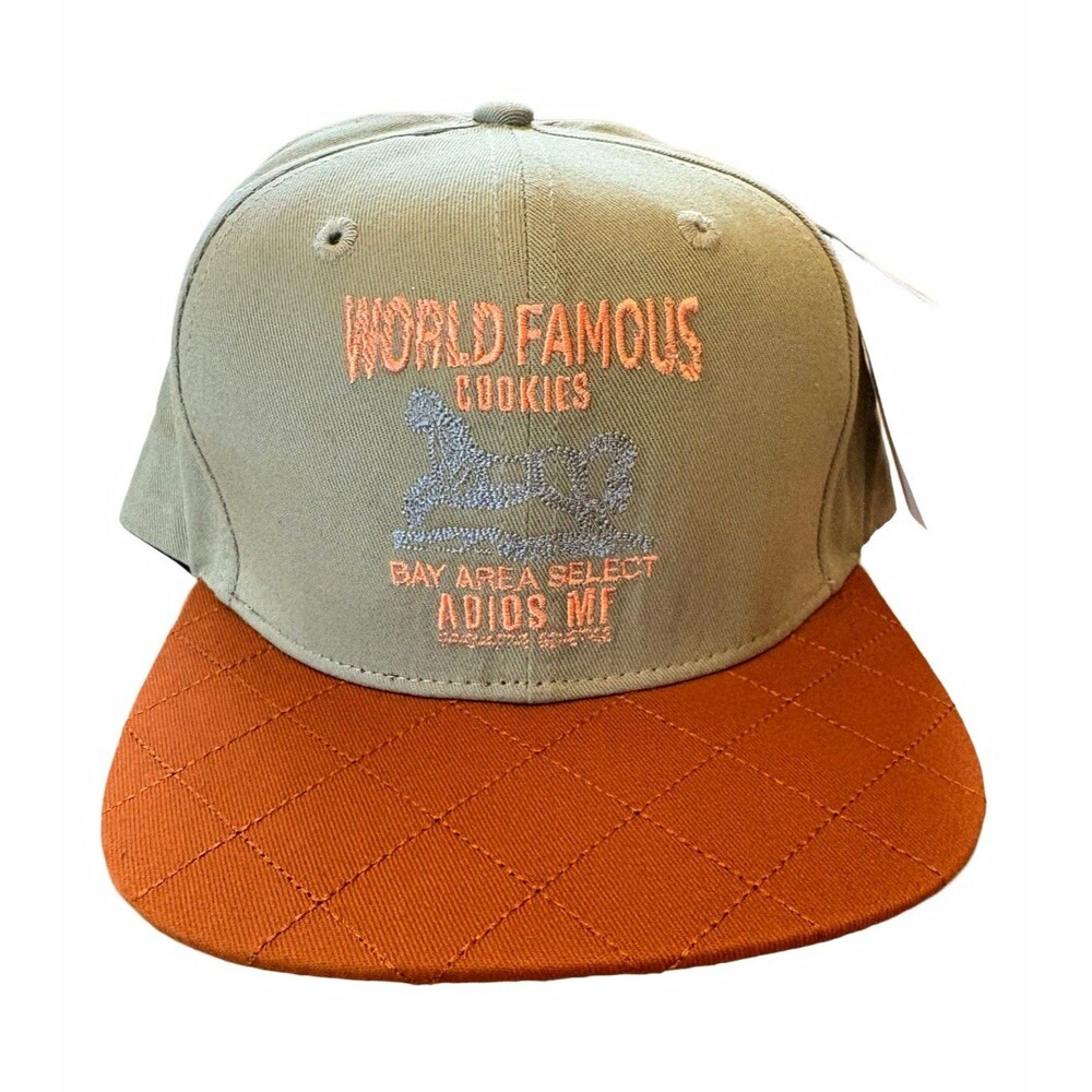 NWT Cookies Workwear Snapback Zumiez Hat Green/Brown One Size Adjustable